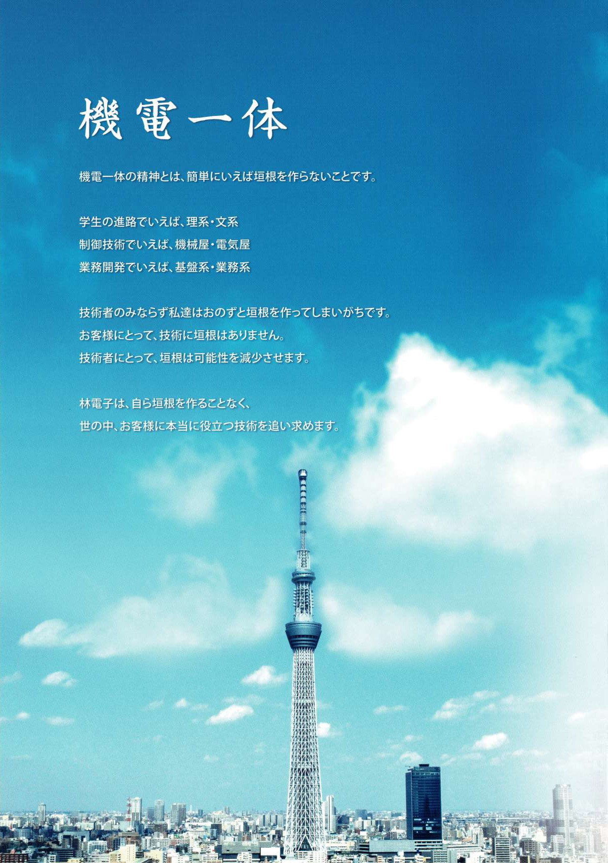 株式会社林電子 - 会社案内 - {(1 + 1)}ページ目