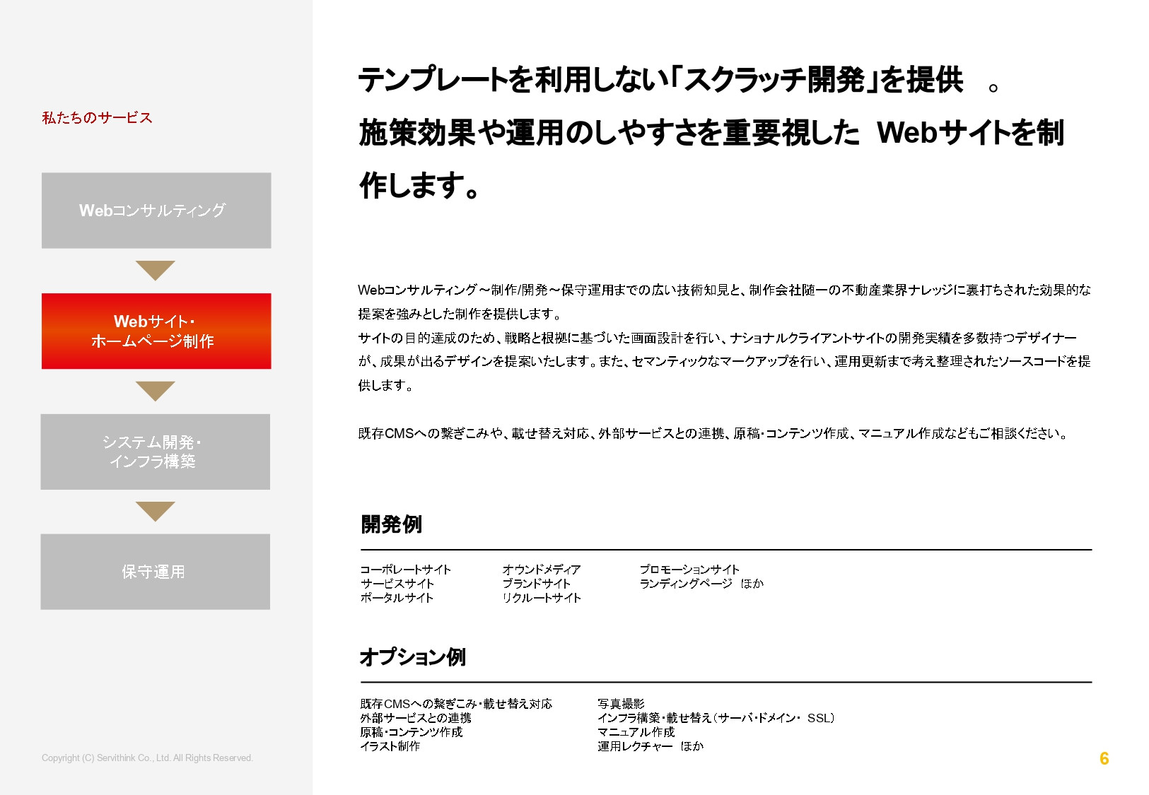 株式会社サービシンク - 会社案内 - {(5 + 1)}ページ目