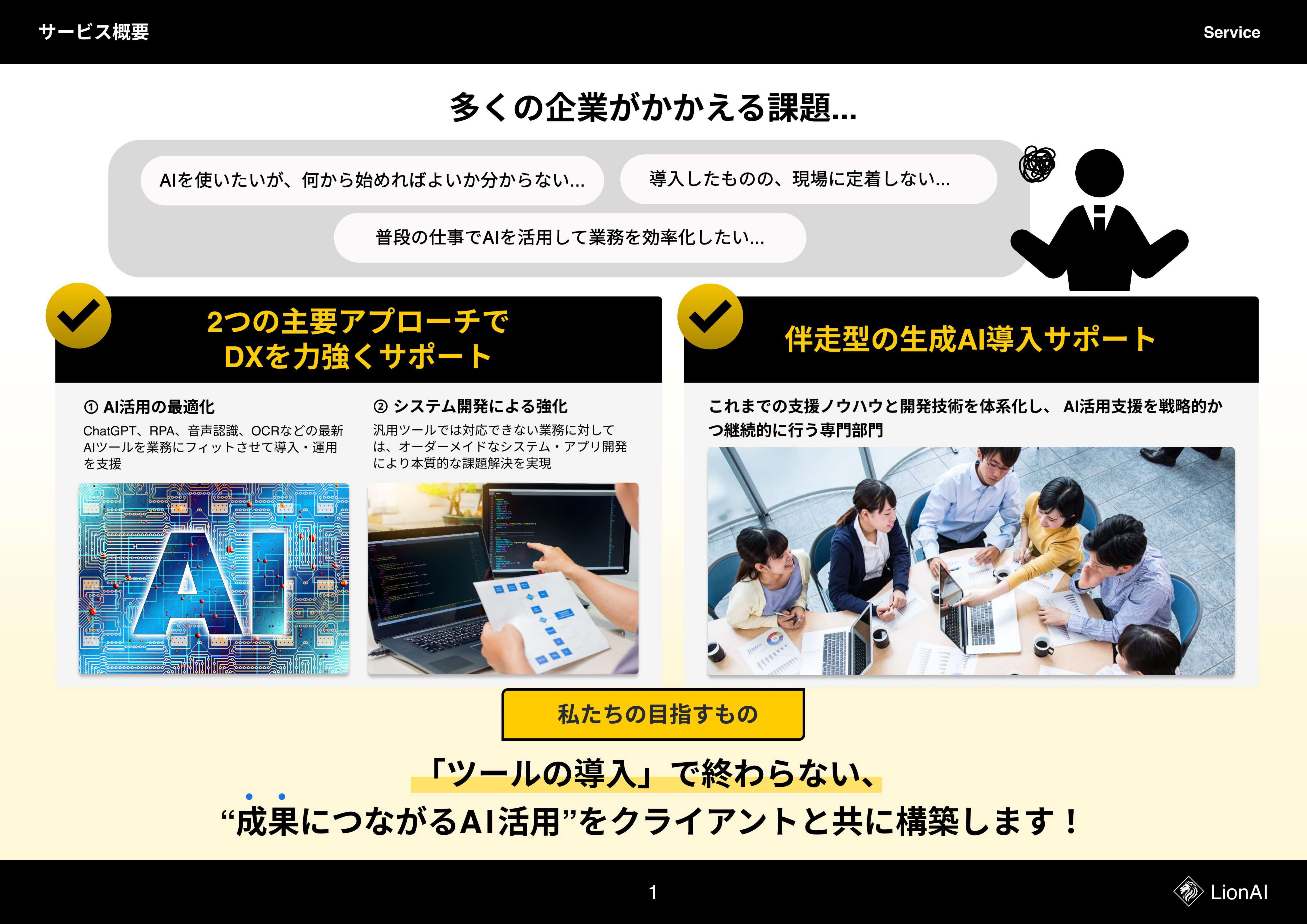 WONQ株式会社 - サービス資料 - {(3 + 1)}ページ目