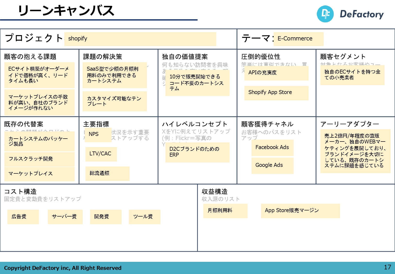DeFactory株式会社 - 開発事業ご案内書 - {(15 + 1)}ページ目
