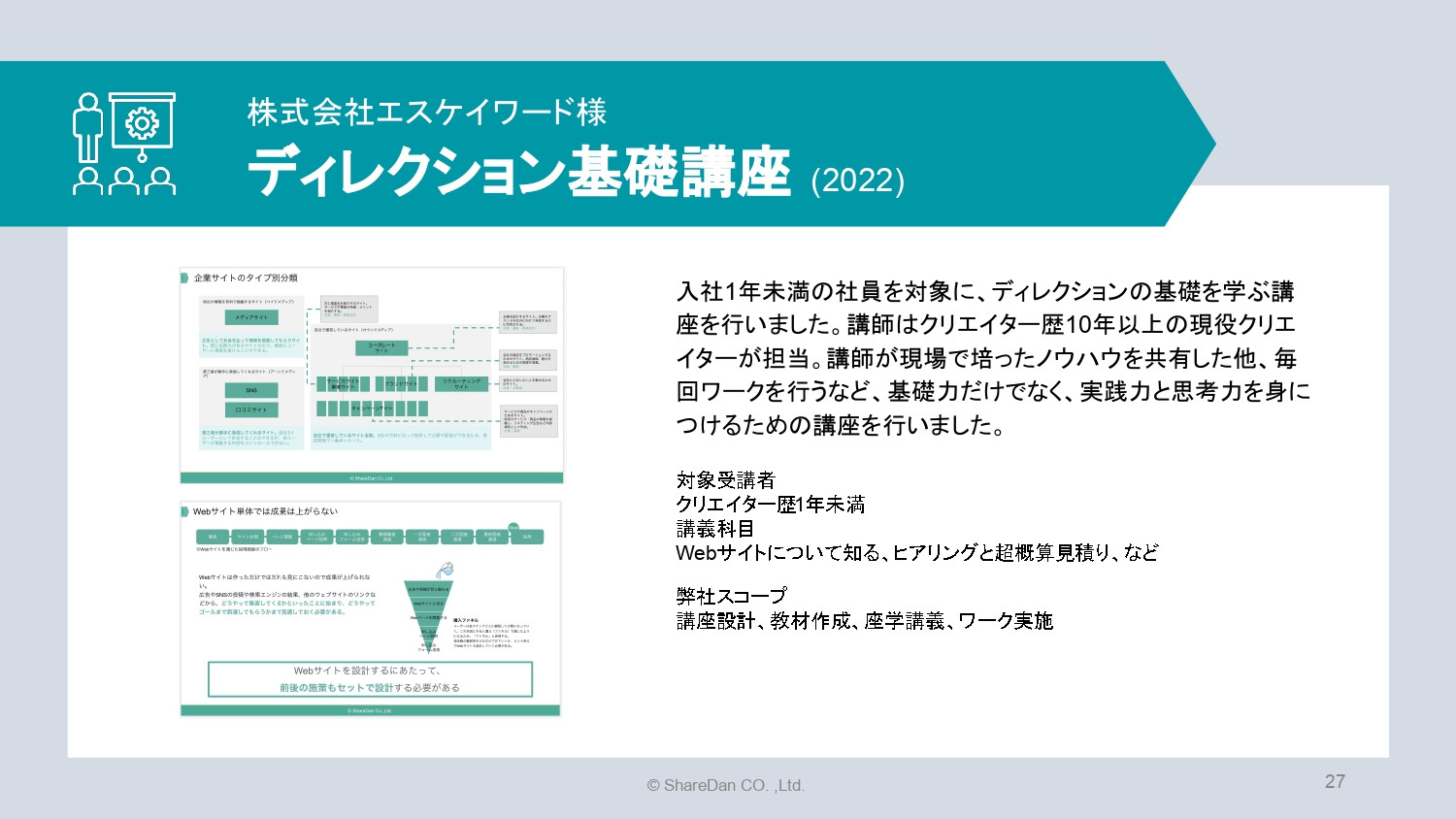 株式会社ShareDan - 会社案内 - {(25 + 1)}ページ目