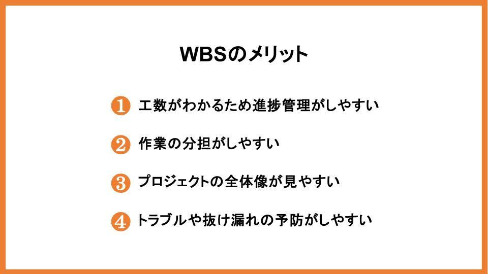 WBSのメリット