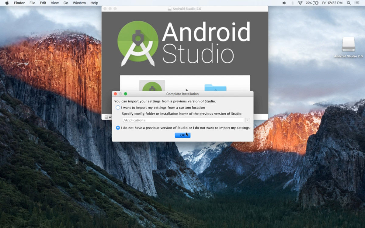 Android Studioのセットアップ（Mac）
