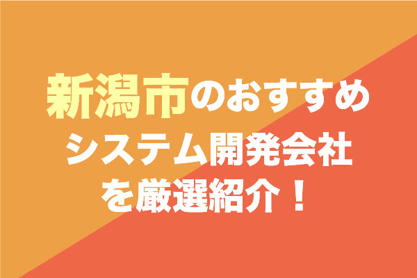 新潟市のシステム開発会社おすすめ8社を厳選紹介！
