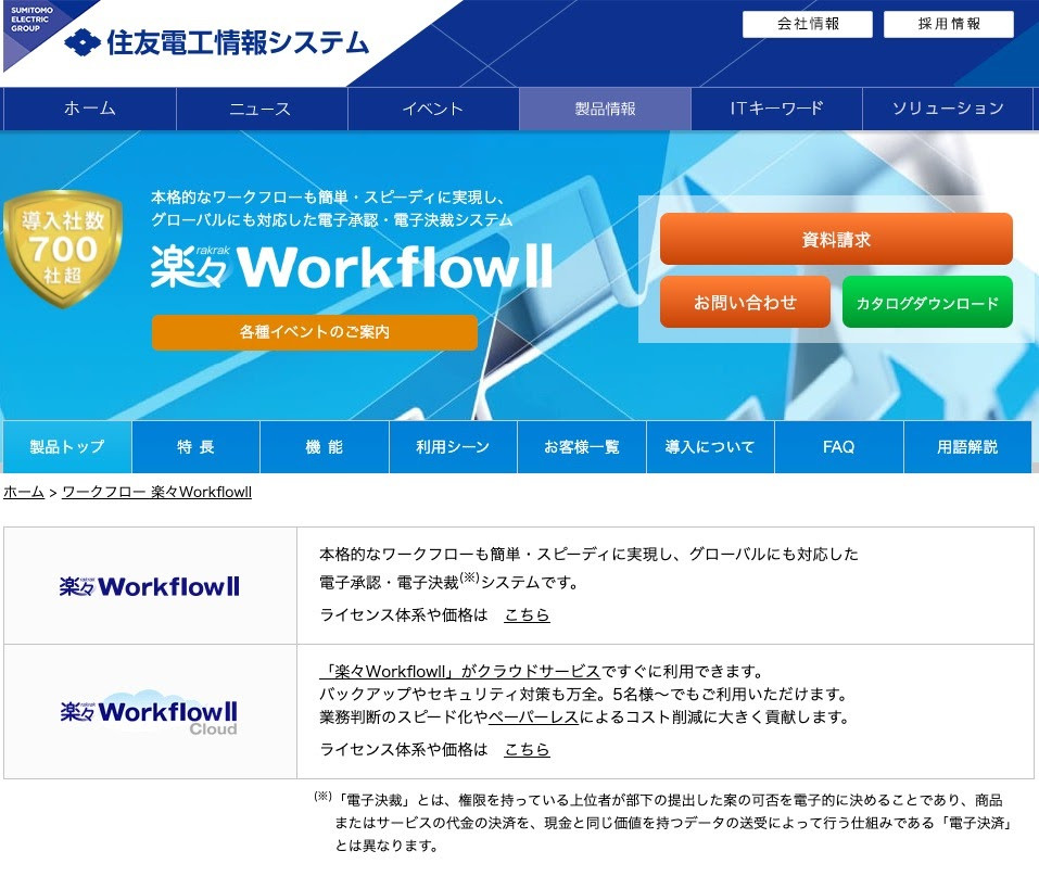 楽々WorkflowII