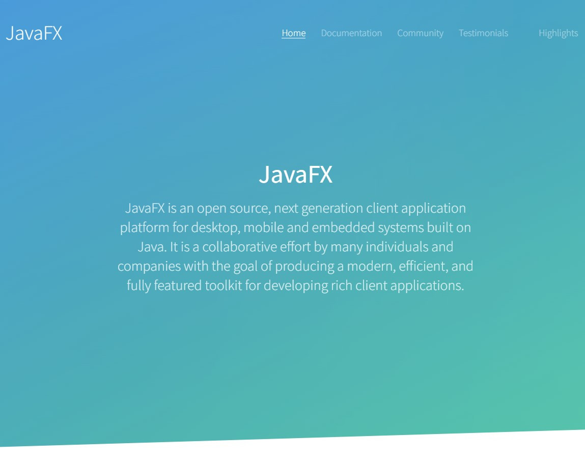 JavaFX（デスクトップアプリ向けGUIライブラリ）