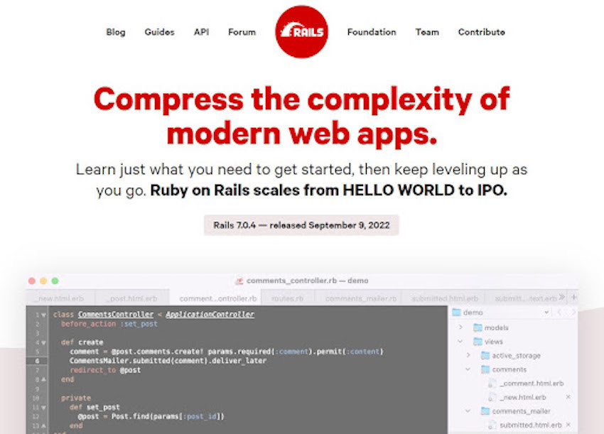Ruby on Rails（Ruby / バックエンド）
