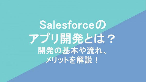 Salesforceのアプリ開発とは？開発の基本や流れ、メリットを解説！