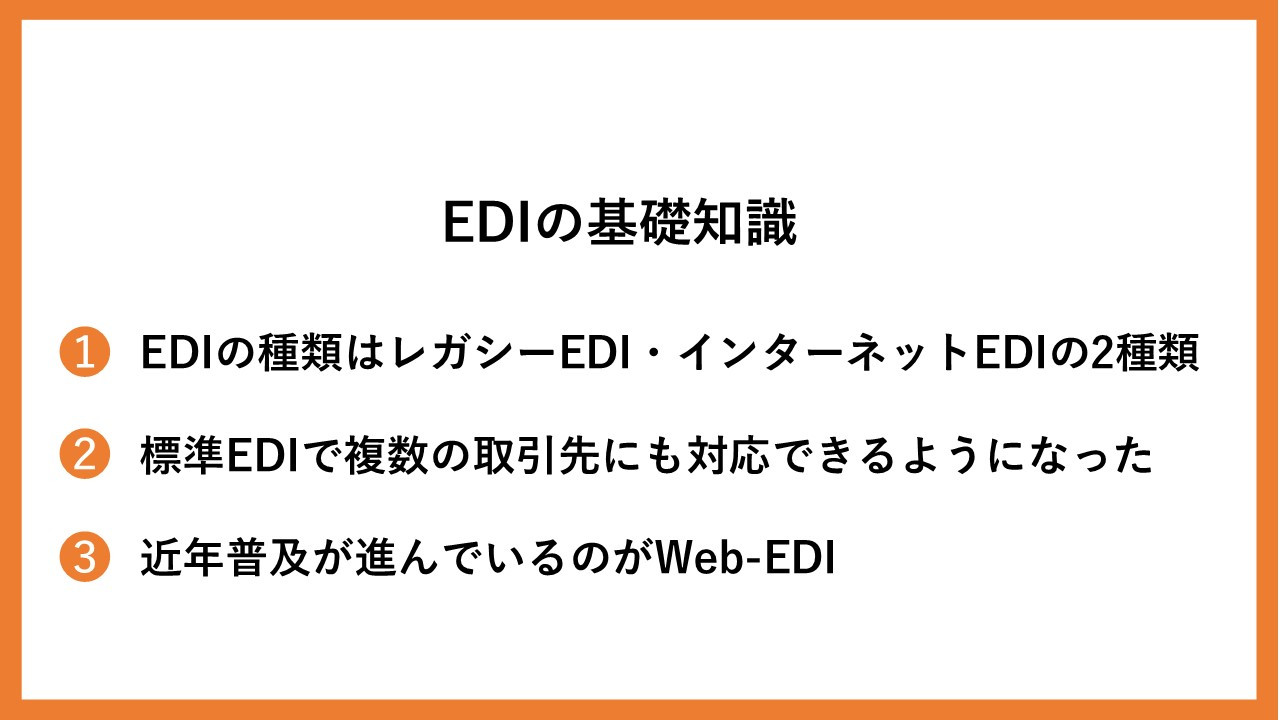 EDI（Electronic Data Interchange）の基礎知識