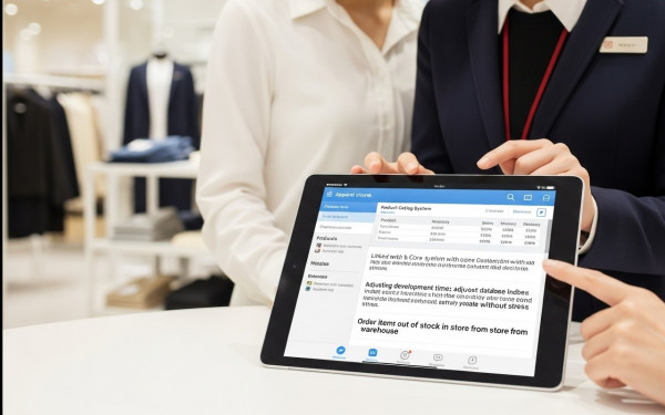 アパレル店舗向け商品カタログシステム