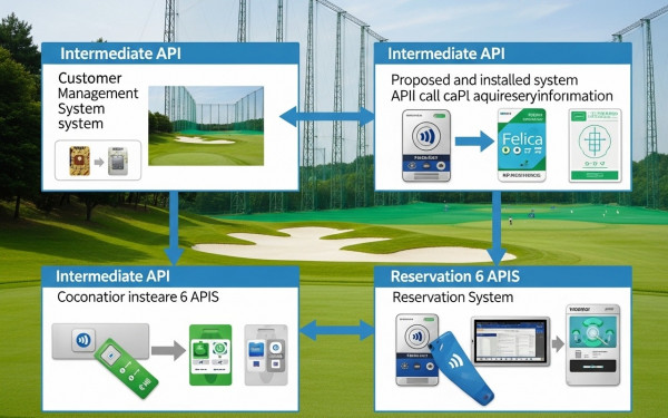 ゴルフ練習場予約システムの中間API