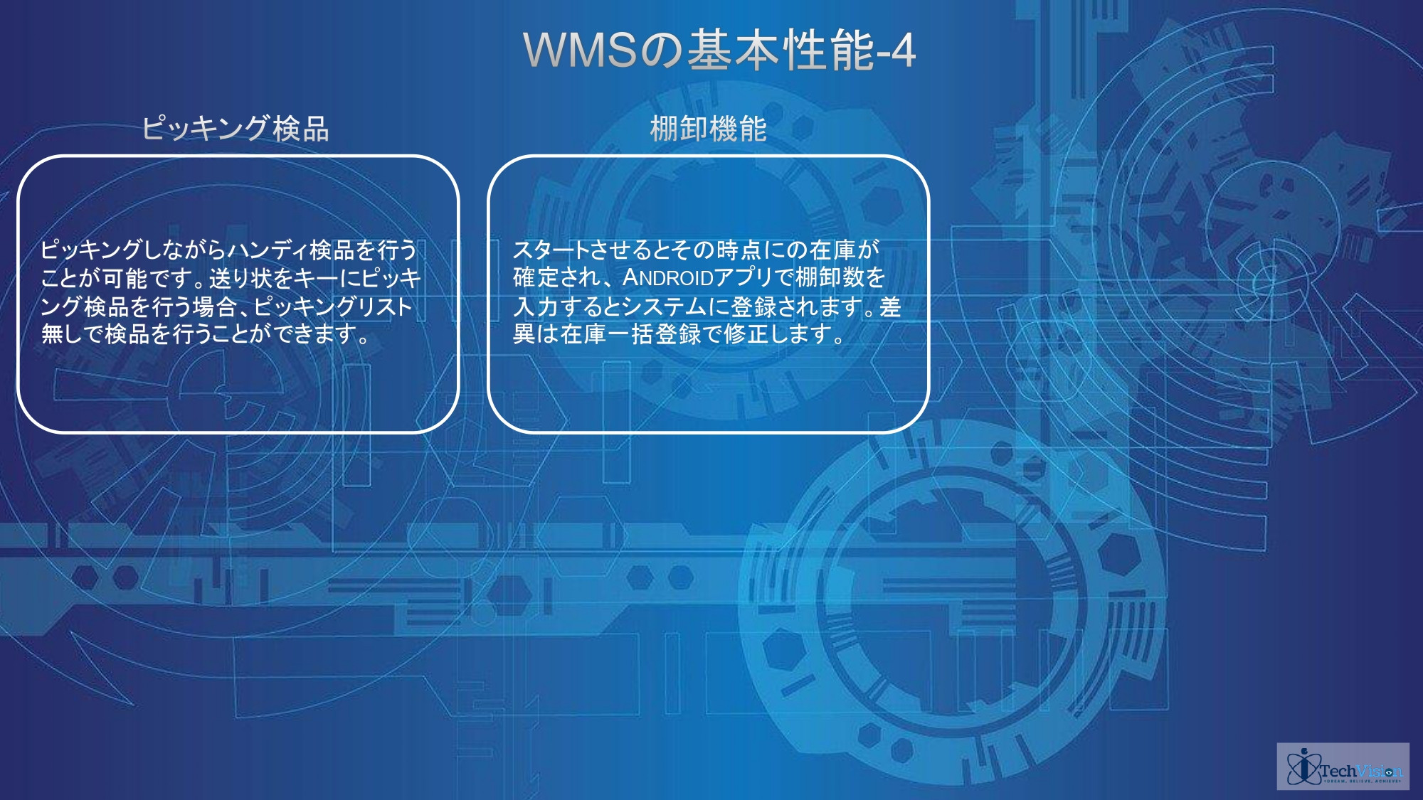 WMSシステムのスクショ